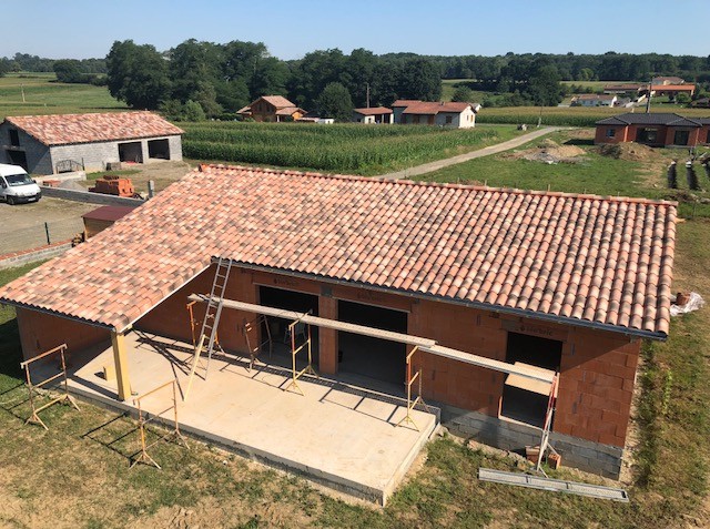 Travaux en cours pour cette maison individuelle